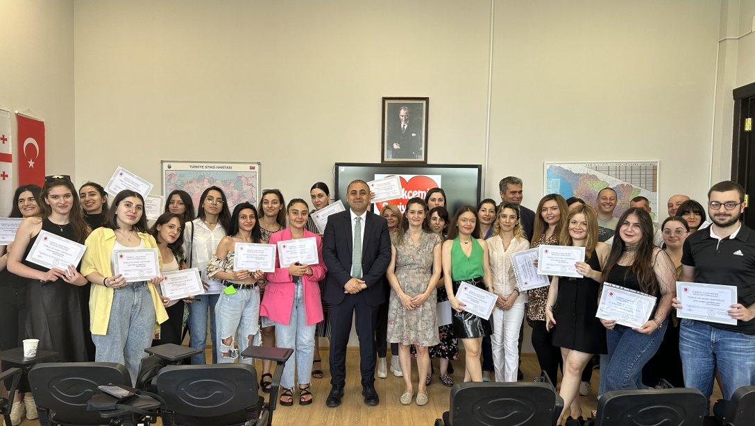 Tiflis Türkçe Kurs Merkezi Bahar Dönemi Sertifika Töreni